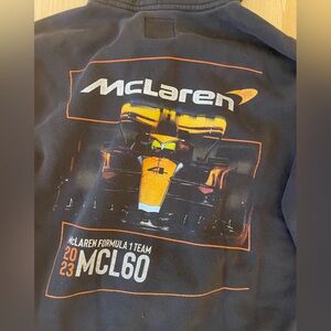 Hollister Black and Orange McLaren Hoodie